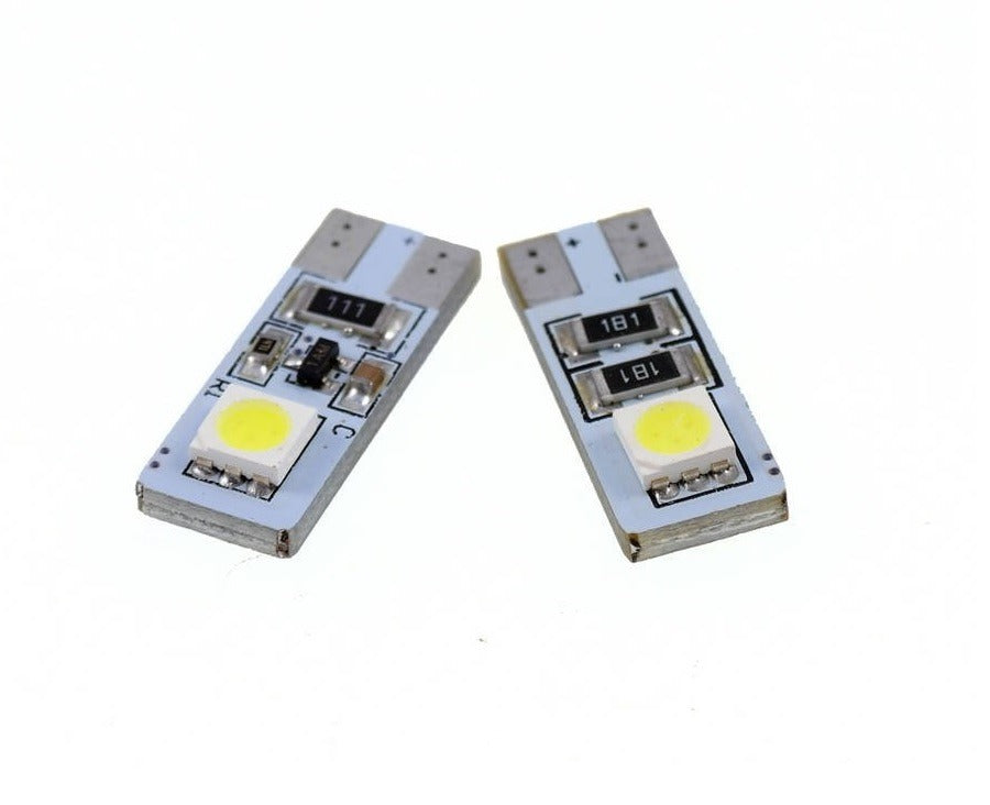 T10 - 5050 - 1 SMD - CANBUS - 2 stuks - wit
