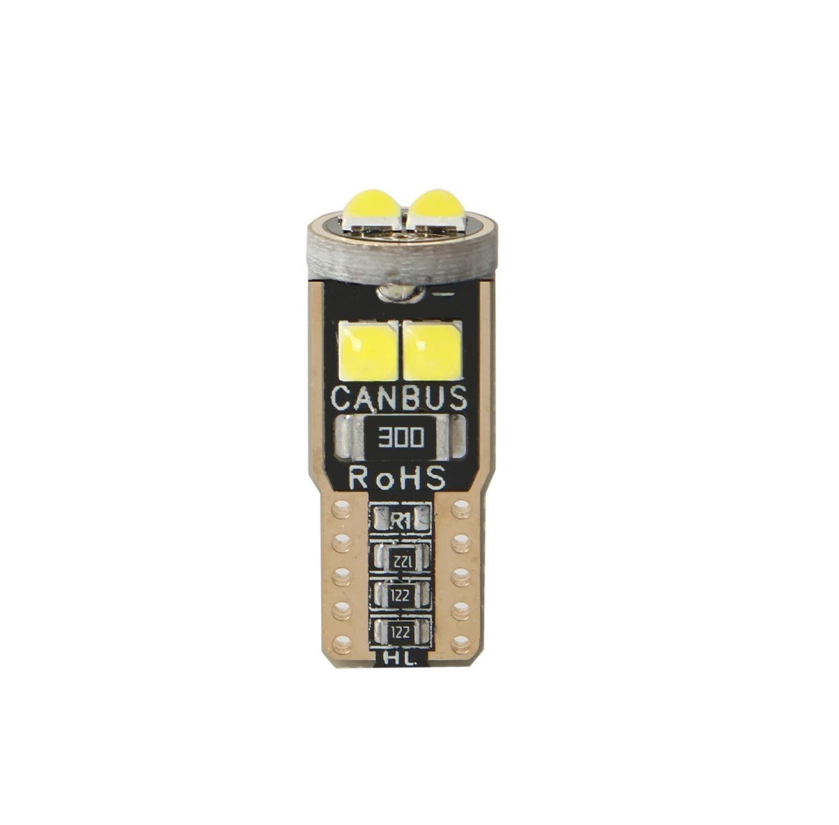 T10 LED - CANBUS - Extra fel - 6SMD - 12V - Wit - Per stuk