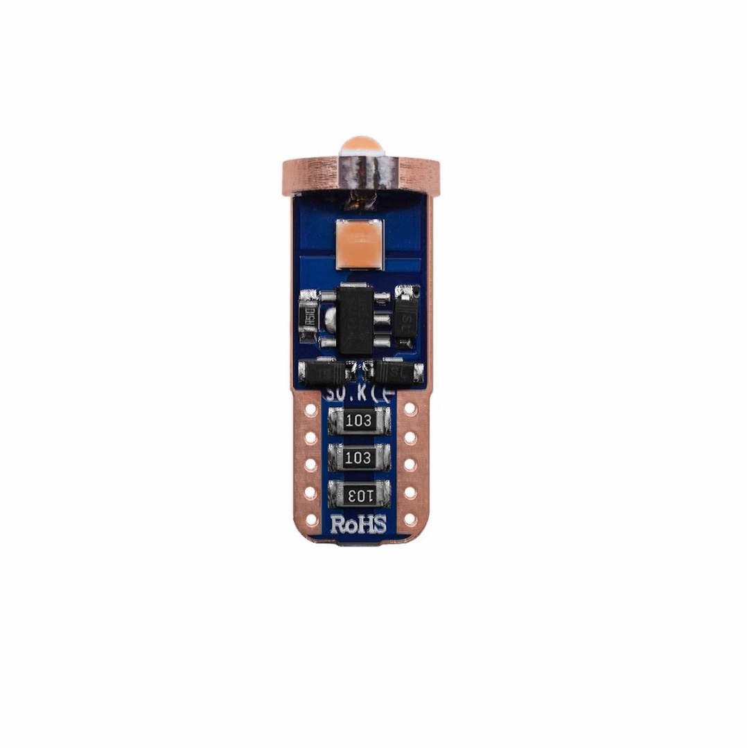 T10 LED - CANBUS - Ultra fel - 3SMD - 12V - Oranje - Per stuk