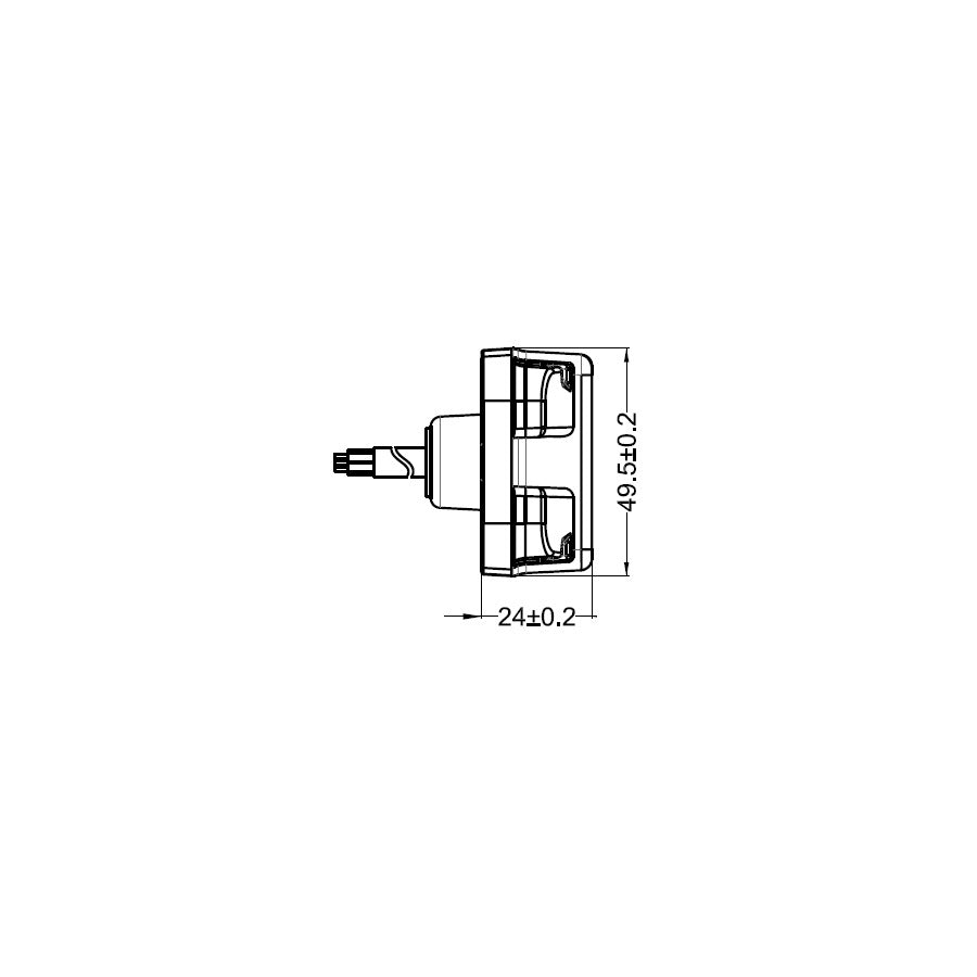 LED achterlicht unit + reflector - 5 in 1 - 20 LED - 12 / 24V