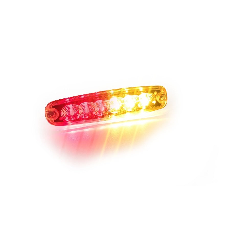 LED achterlicht + knipperlicht - Rood / oranje - 6 LED - 12/24V