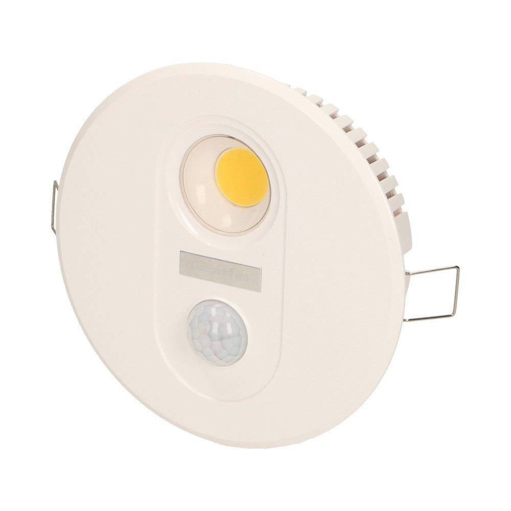 LED Armatuur met bewegingssensor - 7W - 230V -  Warm wit