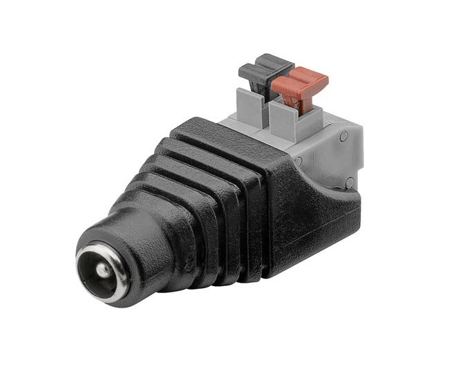 Female connector / veerklemaansluiting 5.5 x 2.1mm
