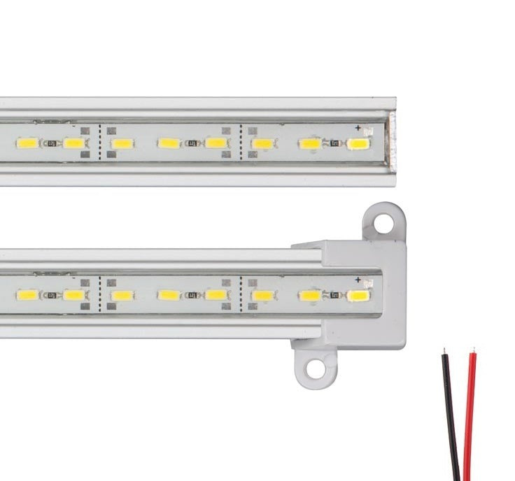 LED strip 21cm in Aluminium Profiel - outdoor IP65 - Warm Wit