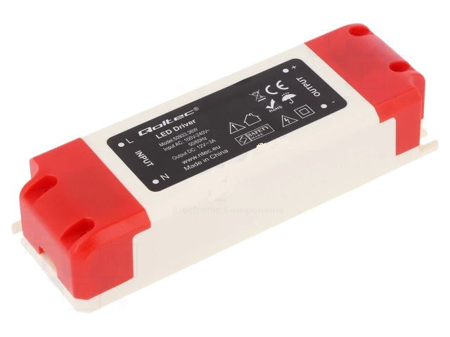Inbouw adapter / voeding 12V / 3A 36W