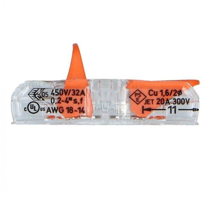 Wago verbindingsklem 1-VOUDIG 0,2-4 MMÂ² - Doorvoerconnector per stuk