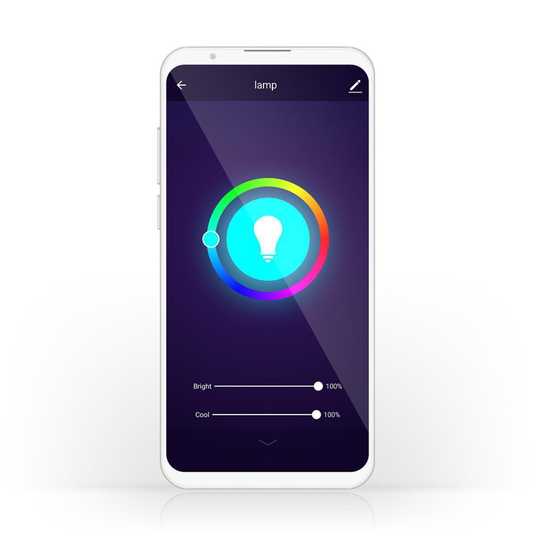 Smart lamp E14 - Multicolour + warm wit - TUYA