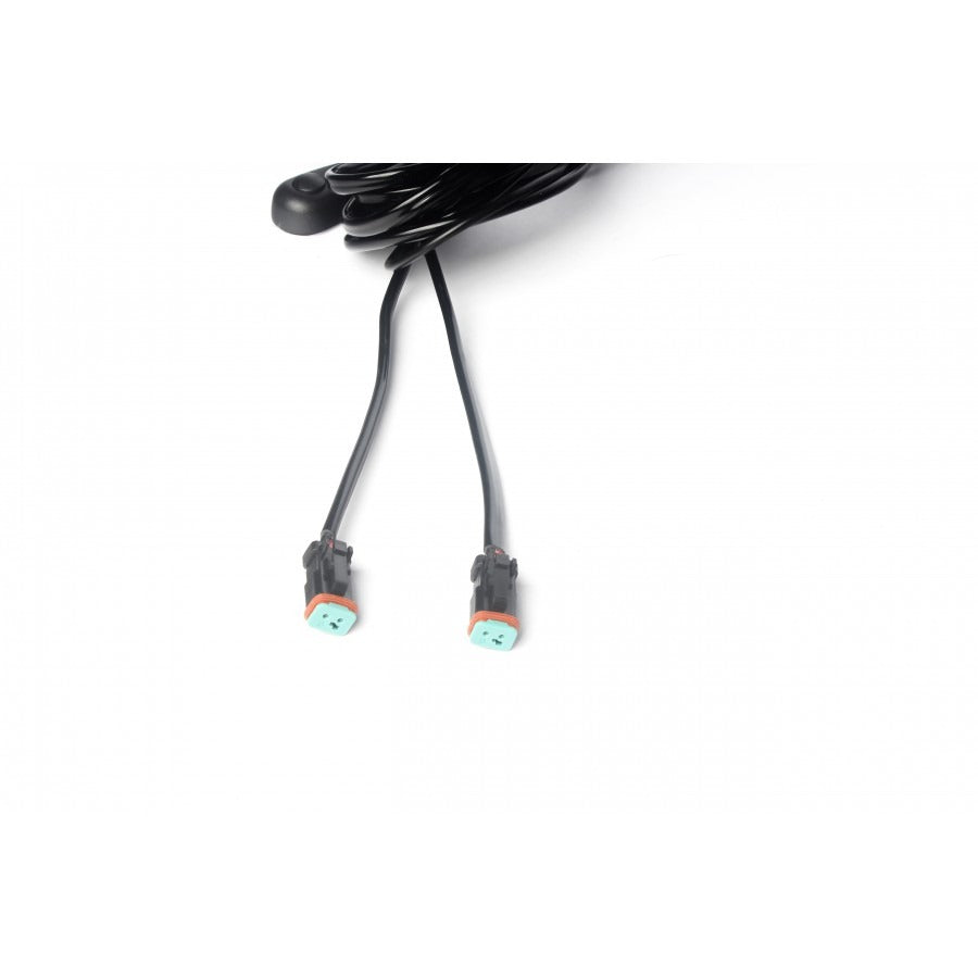 Relais kabel tweevoudig - 2,5 meter met schakelaar - 12V