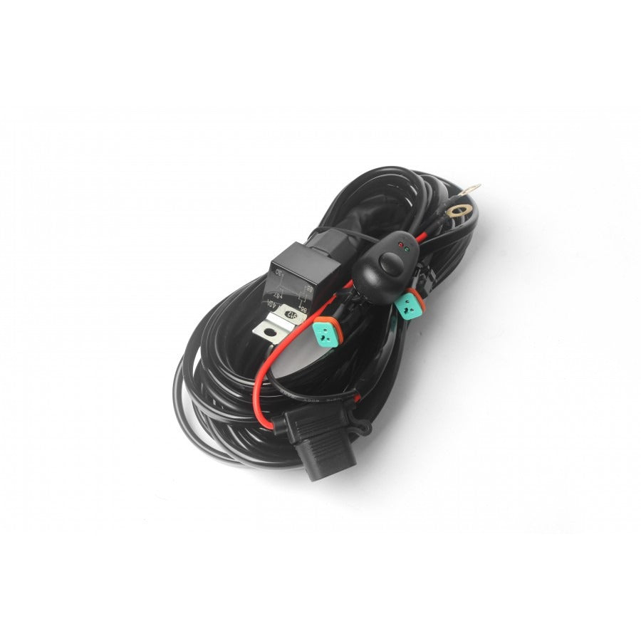 Relais kabel tweevoudig - 2,5 meter met schakelaar - 12V