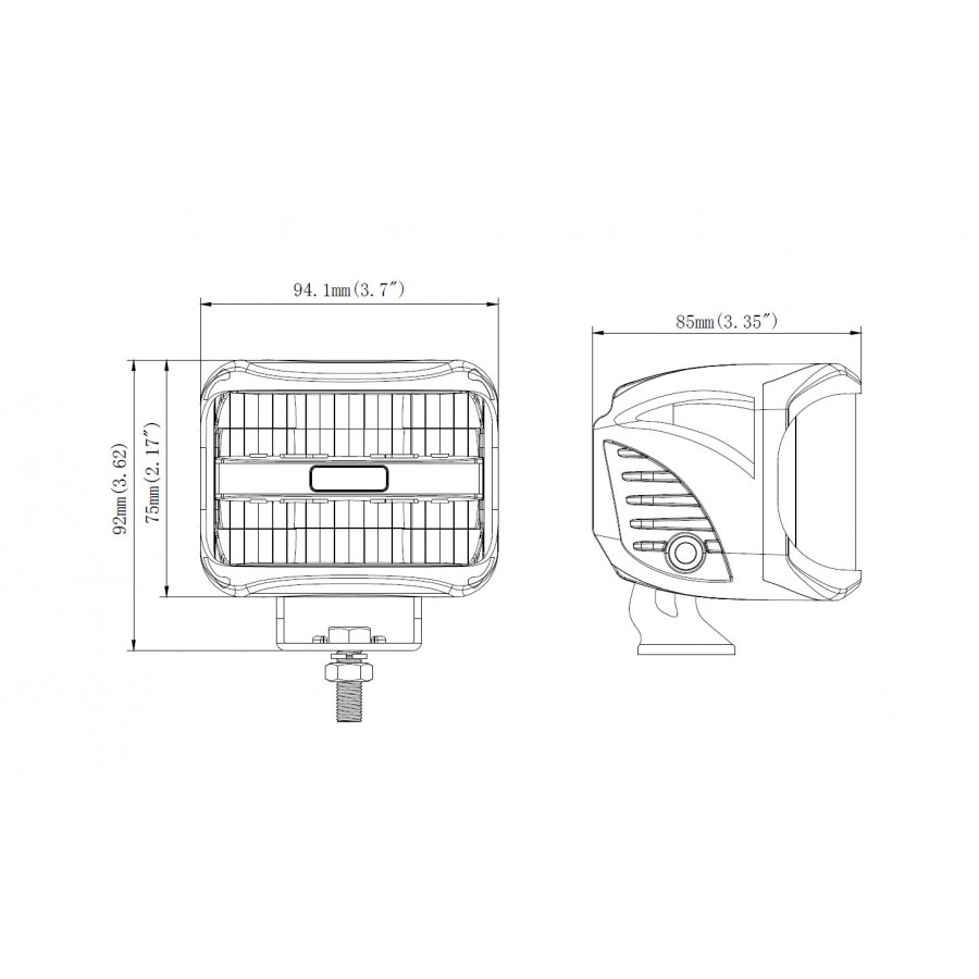 LED werklamp - 27W - 8 LED - 1600 lumen