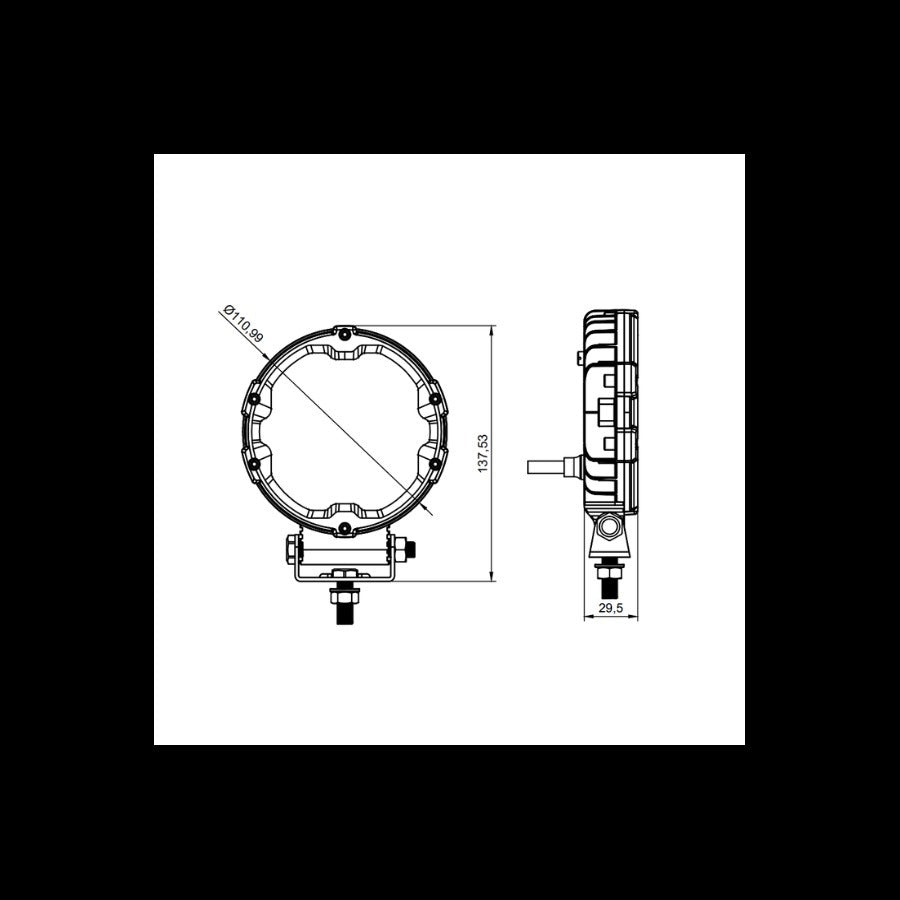 LED  Spot met IP67-bescherming 1700 lumen - Rond - Spider